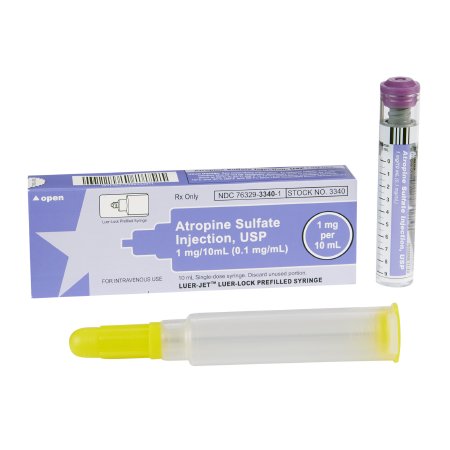 Atropine sulfate 0.1 mg / mL Injection Prefilled Syringe 10 | IMS International Medication Systems, Ltd. 76329-3340-01 | RX (DSCSA) | www.rallyinc.com | RX (DSCSA) | Rally Inc. Atropine sulfate 0.1 mg / mL Injection Prefilled Syringe 10 | IMS International Medication Systems, Ltd. 76329-3340-01 | RX (DSCSA) | www.rallyinc.com | RX (DSCSA) | Rally Inc.