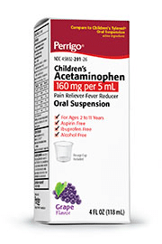 Acetaminophen Liquid Oral Suspension | Perrigo 45802-0201-26