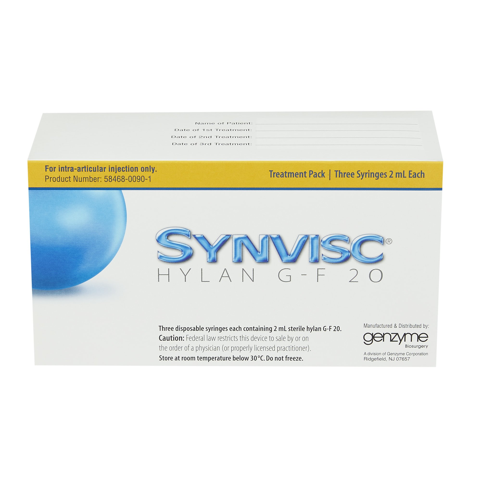Synvisc® Hylan G-F 20 8 mg / mL Injection | Genzyme Renagel LLC